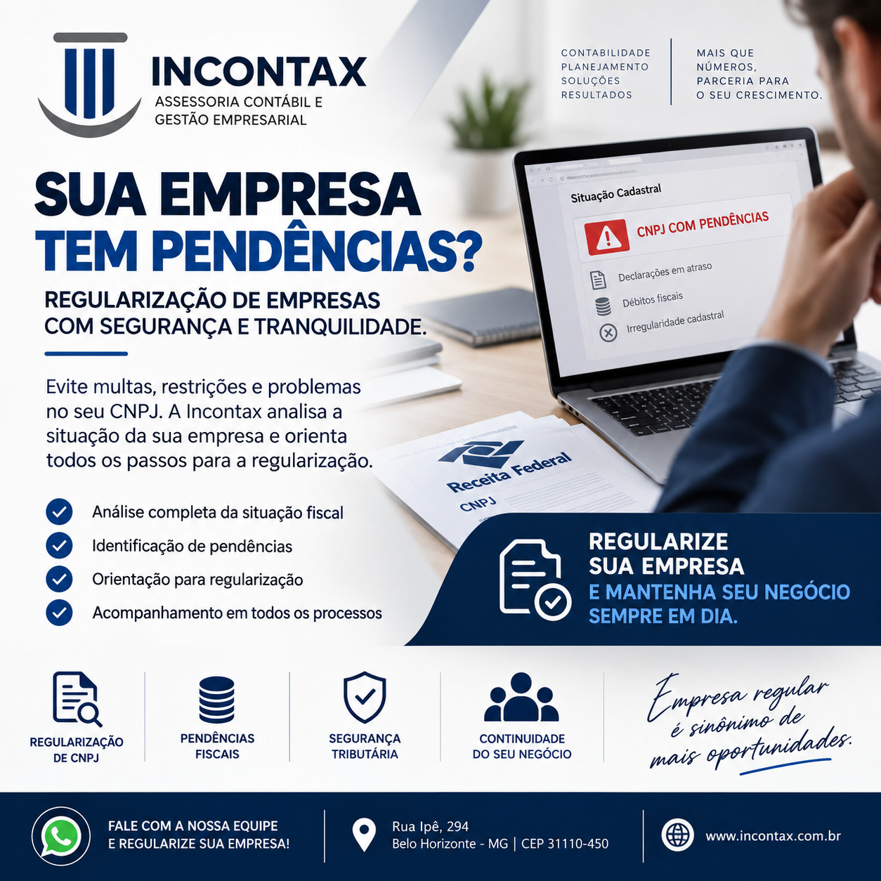 Regularização de empresas com segurança e tranquilidade — Incontax